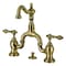 Kingston Brass Bridge Bathroom Faucet with Brass PopUp, Antique Brass KS7973AL - alternate 1